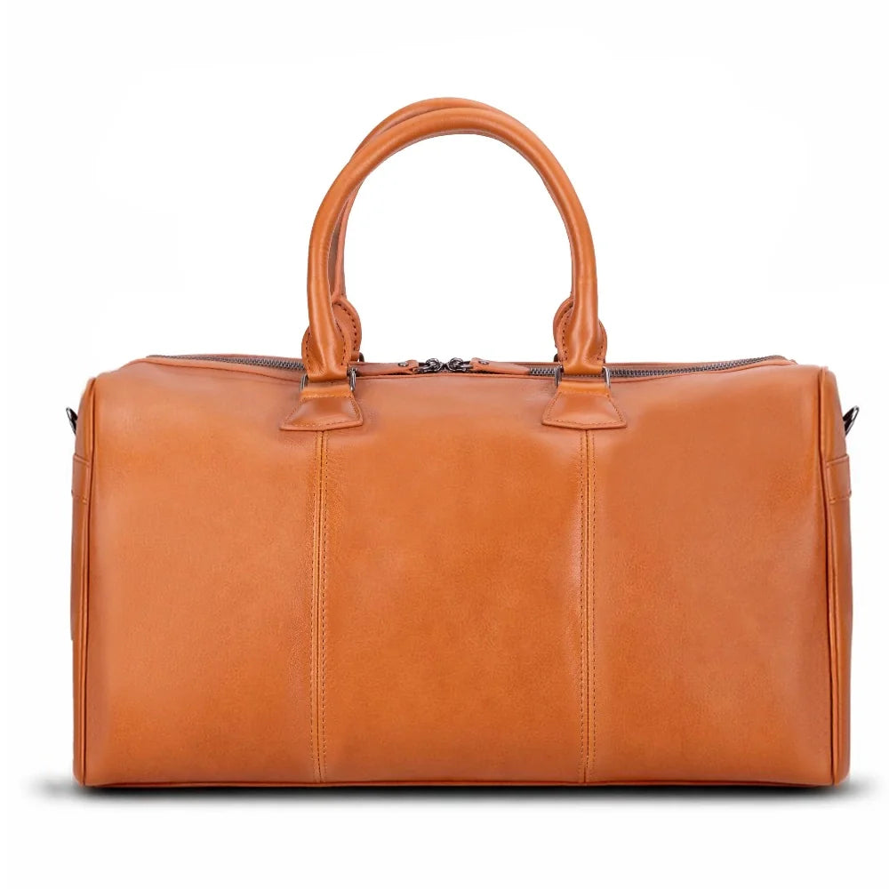 Dolly Handcrafted Leather Duffle Bag | Full Grain Leather Weekender Travel Bag