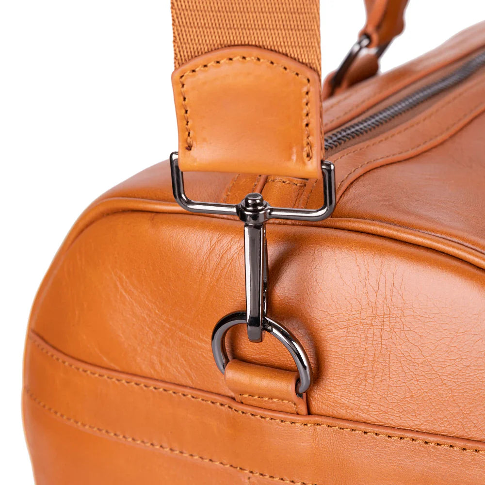 Dolly Handcrafted Leather Duffle Bag | Full Grain Leather Weekender Travel Bag