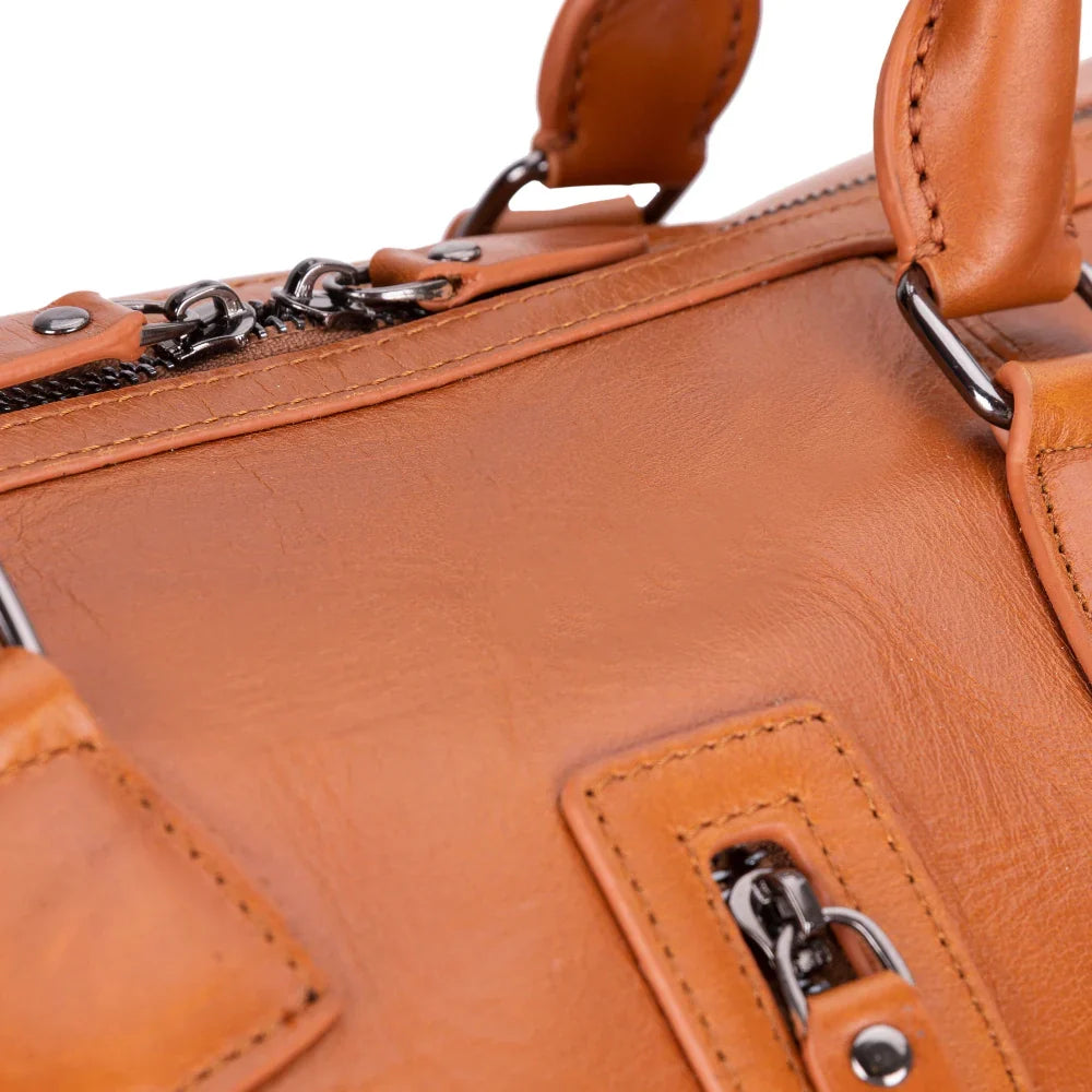 Dolly Handcrafted Leather Duffle Bag | Full Grain Leather Weekender Travel Bag