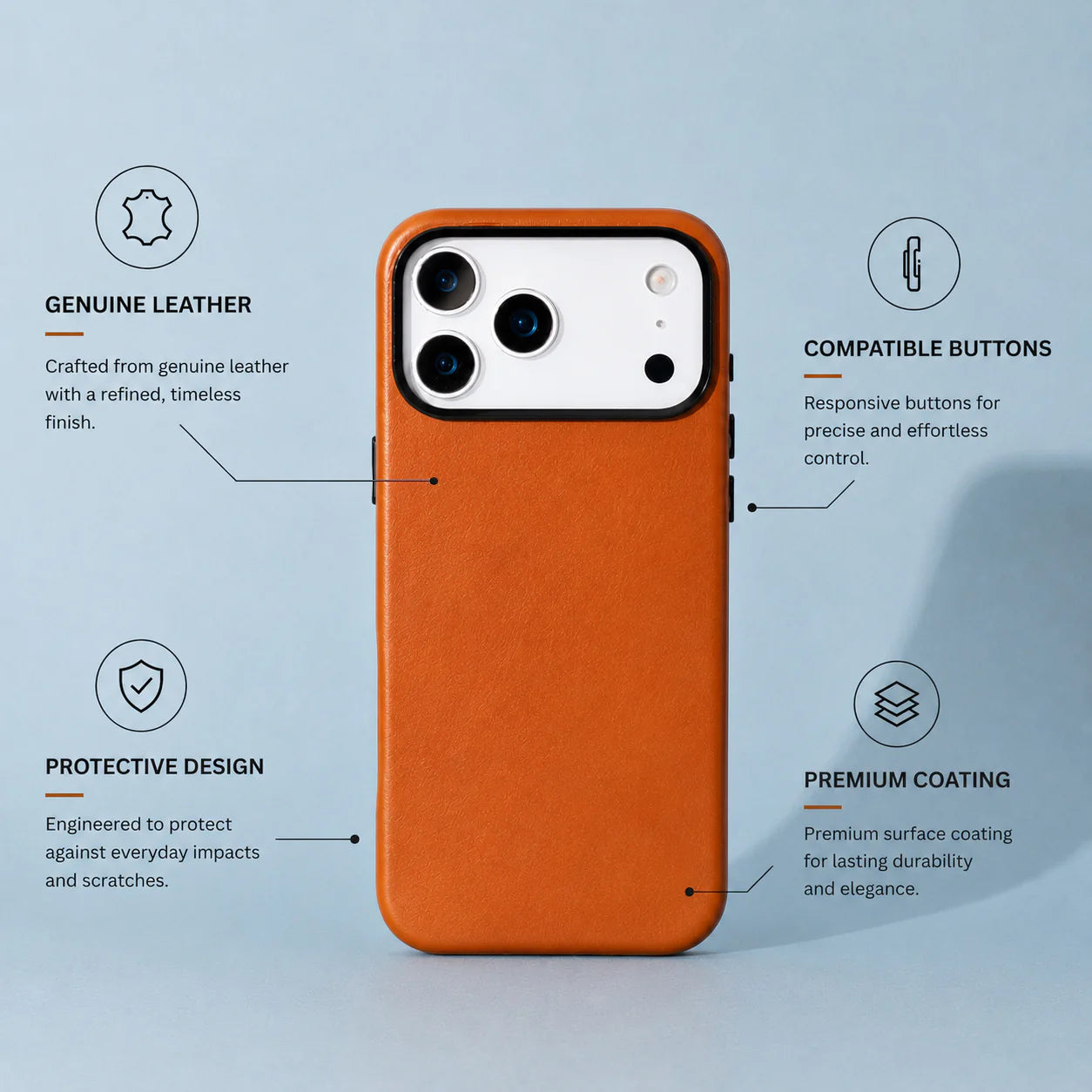 Prestige I Phone 17 Pro Max Leather Case