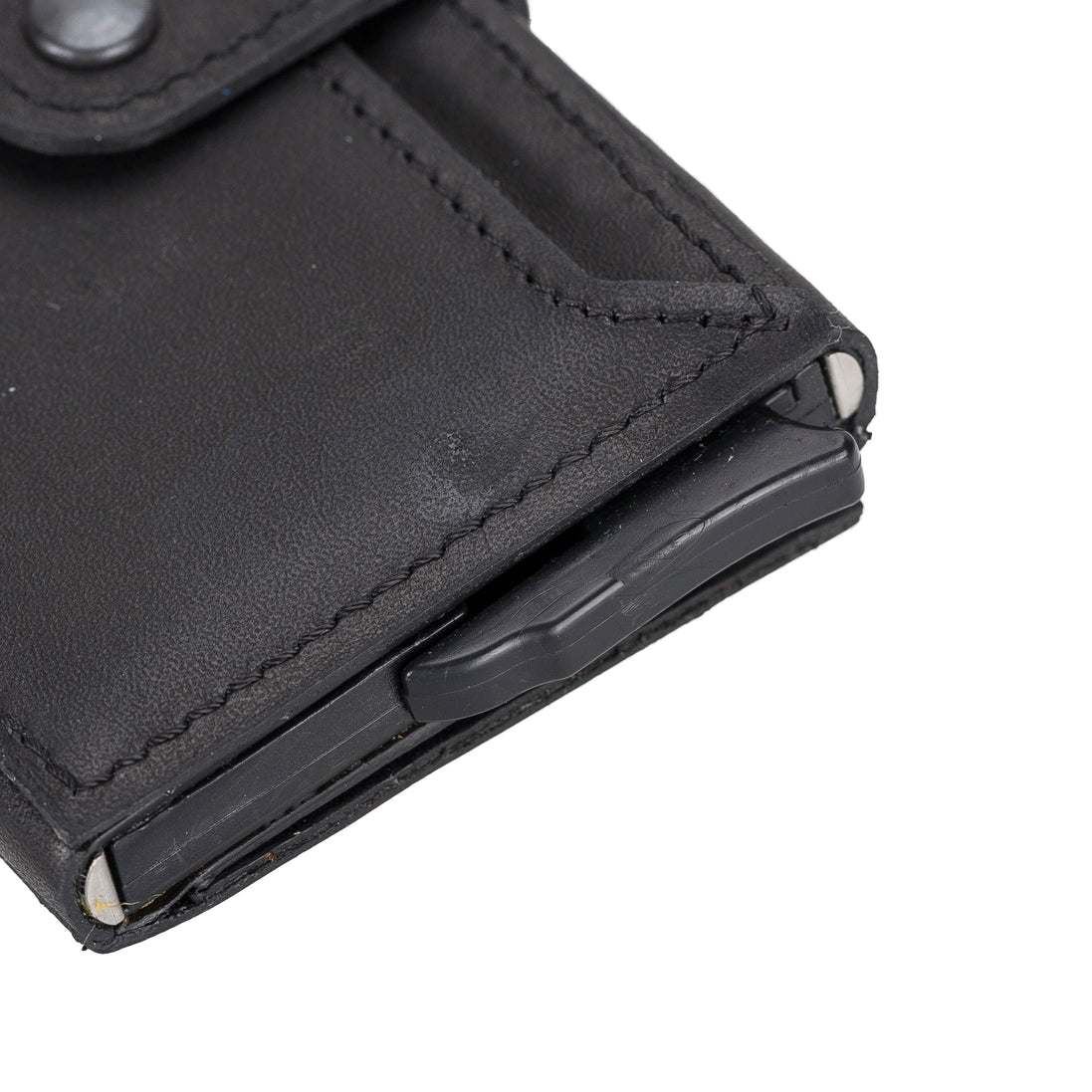 Leather Pop-Up Card Holder Wallet