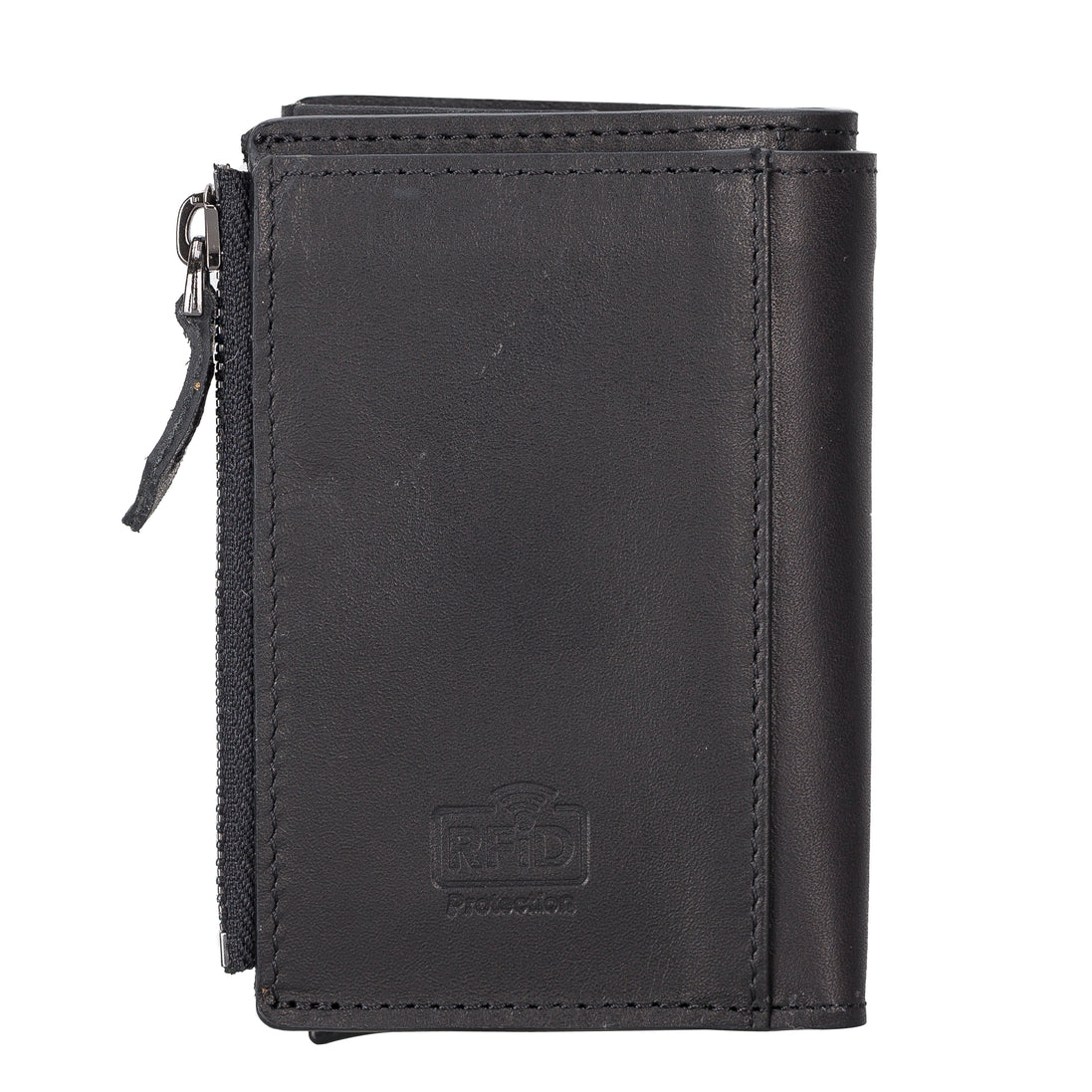 Leather Pop-Up Card Holder Wallet