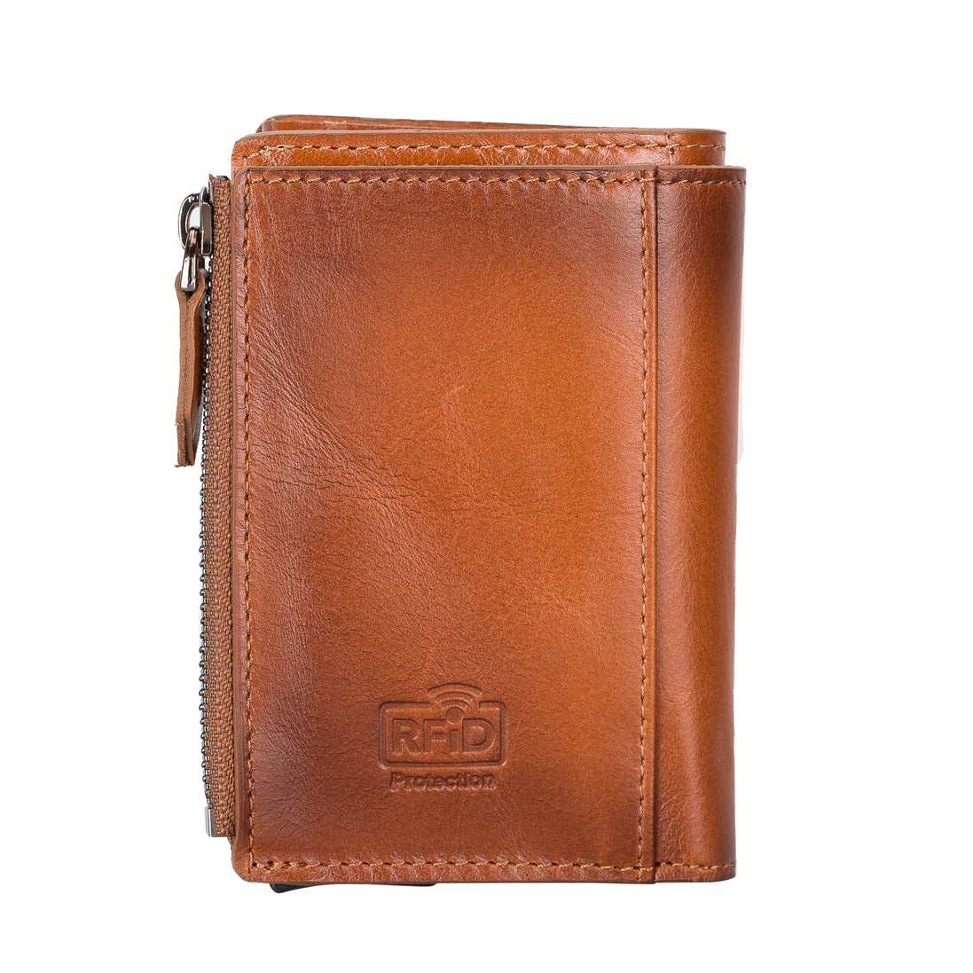 Leather Pop-Up Card Holder Wallet