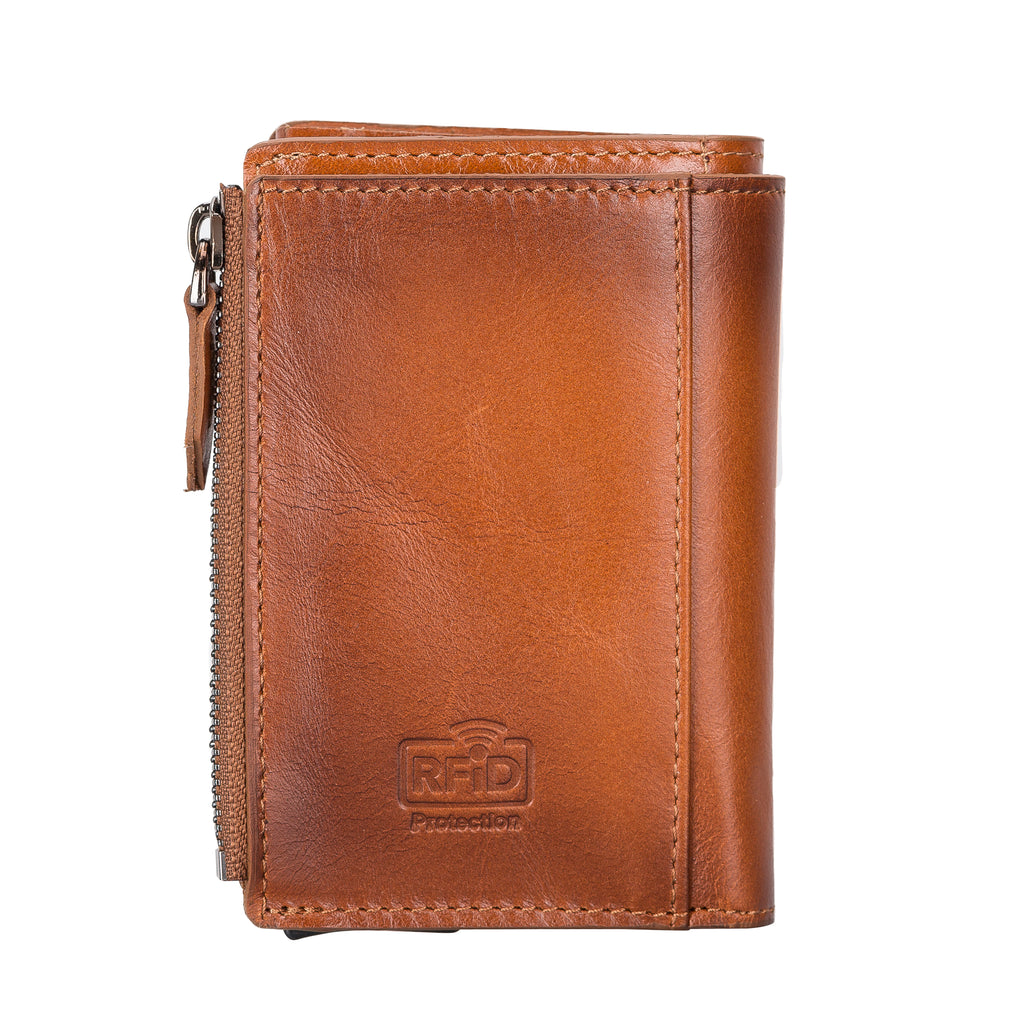 CHALLENGER×POTER LETHER CARD WALLET Leather Wallet Cognac Fresno
