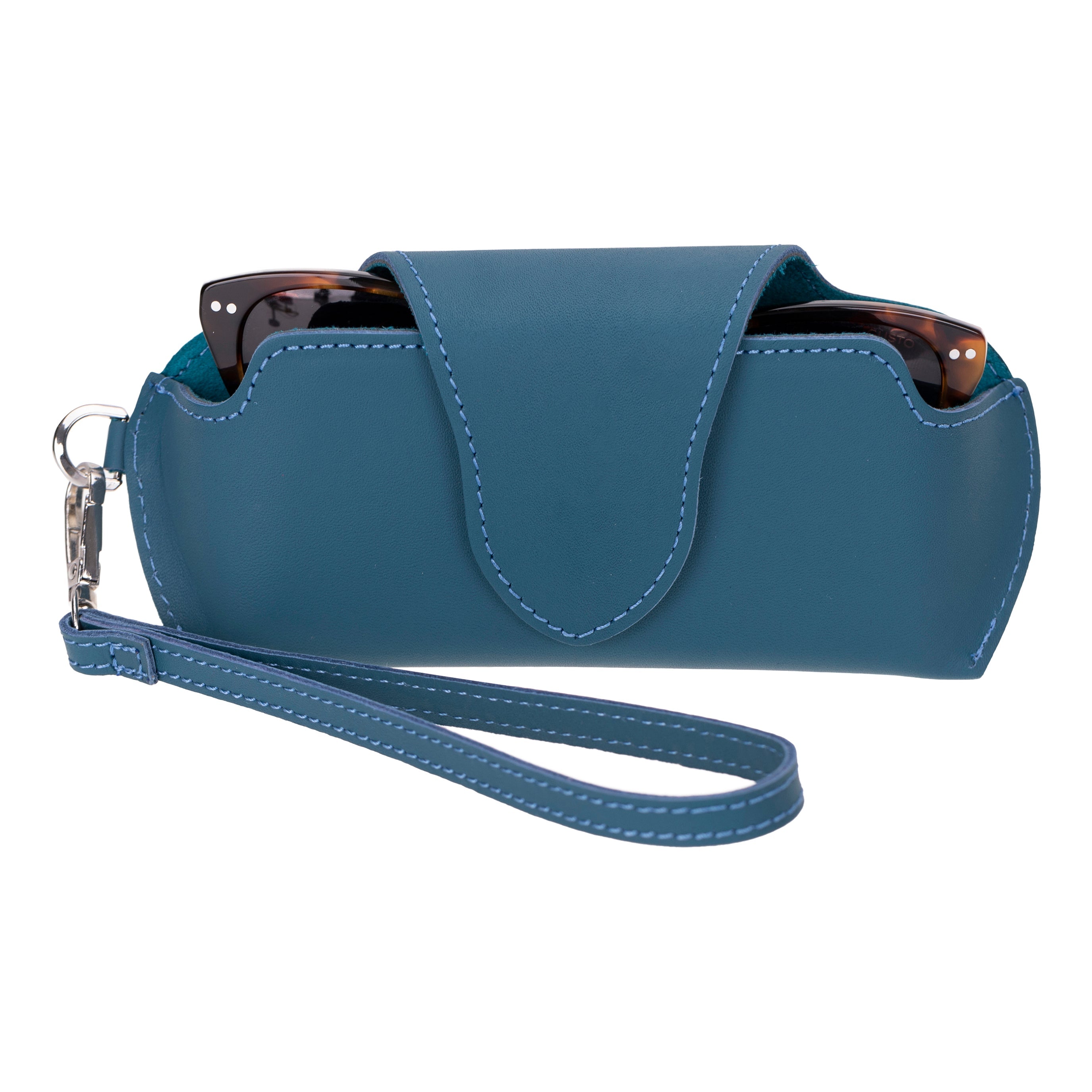 Riviera Genuine Leather Glasses Case – Handmade Eyeglass & Sunglasses Cover for Men & Women