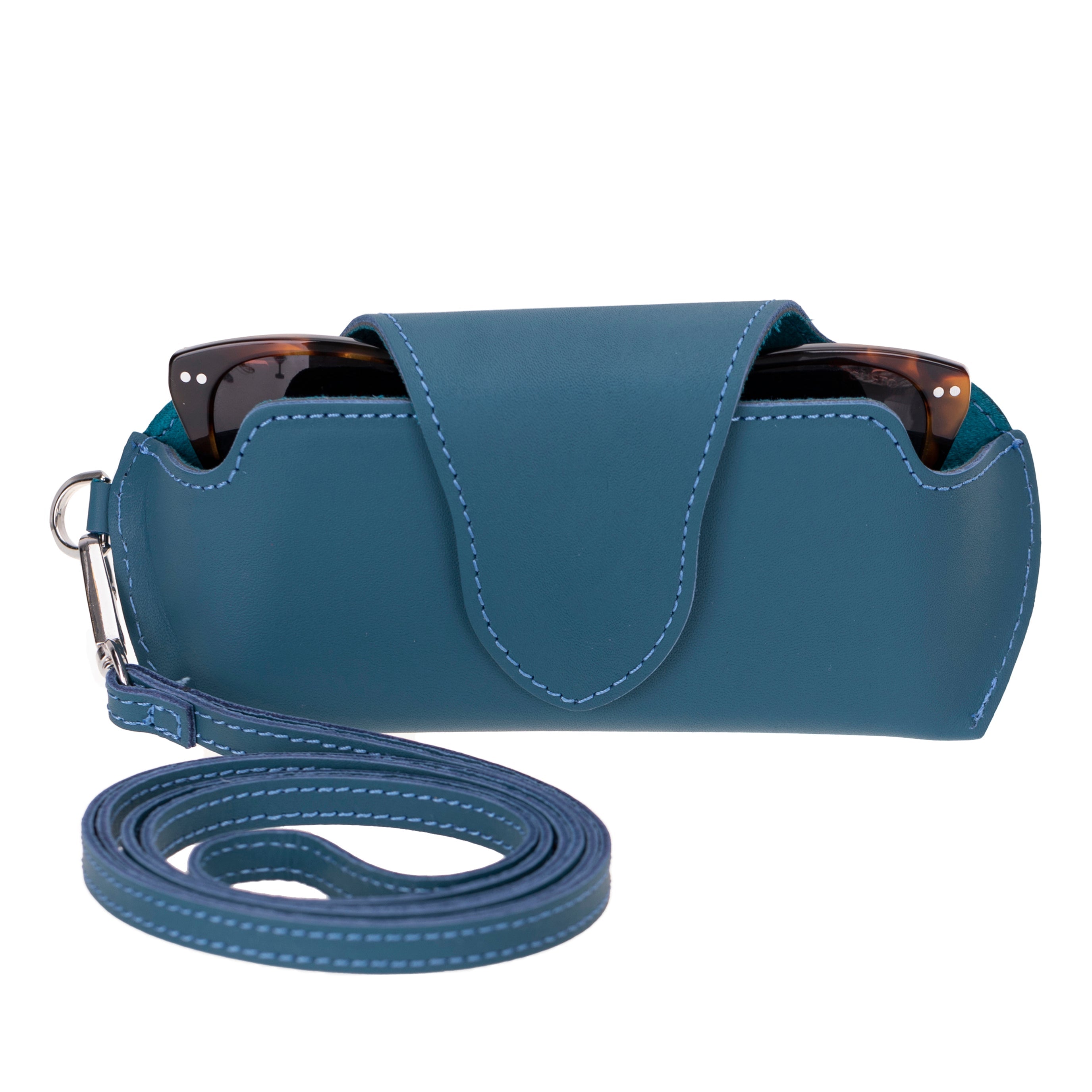 Riviera Genuine Leather Glasses Case – Handmade Eyeglass & Sunglasses Cover for Men & Women