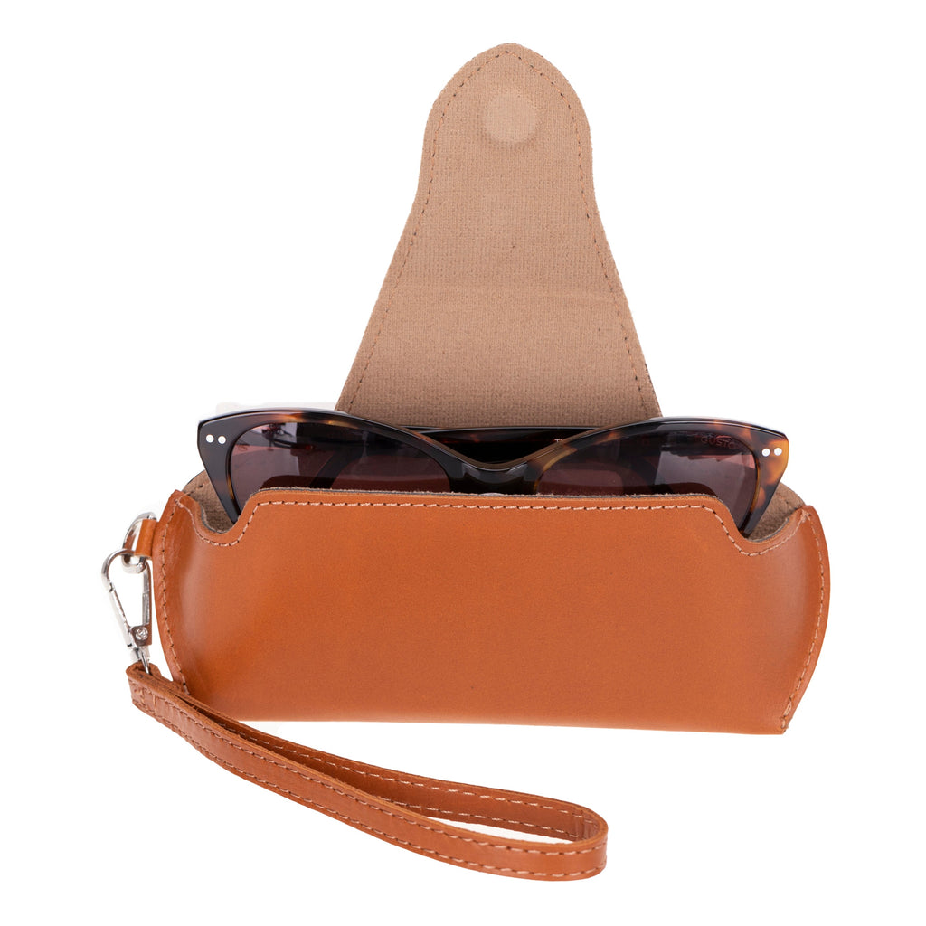 Riviera Genuine Leather Glasses Case – Handmade Eyeglass & Sunglasses Cover for Men & Women