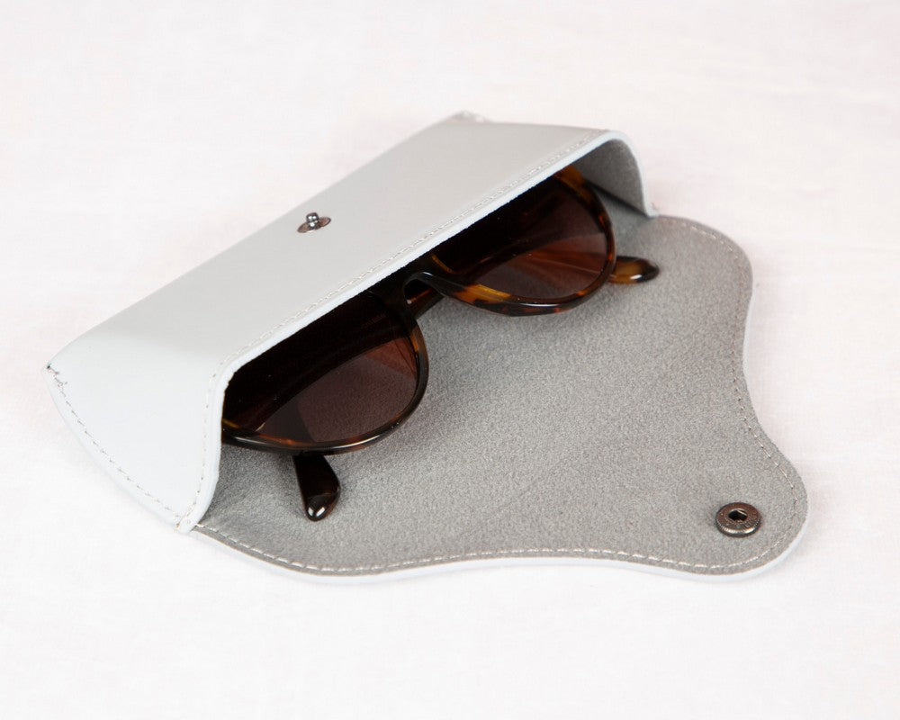 Roan Genuine Leather Glasses Case – Handmade Eyeglass & Sunglasses Cover for Men & Women