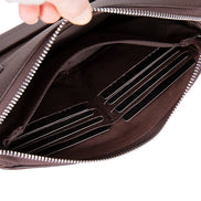 Lupus Leather Clutch Bag