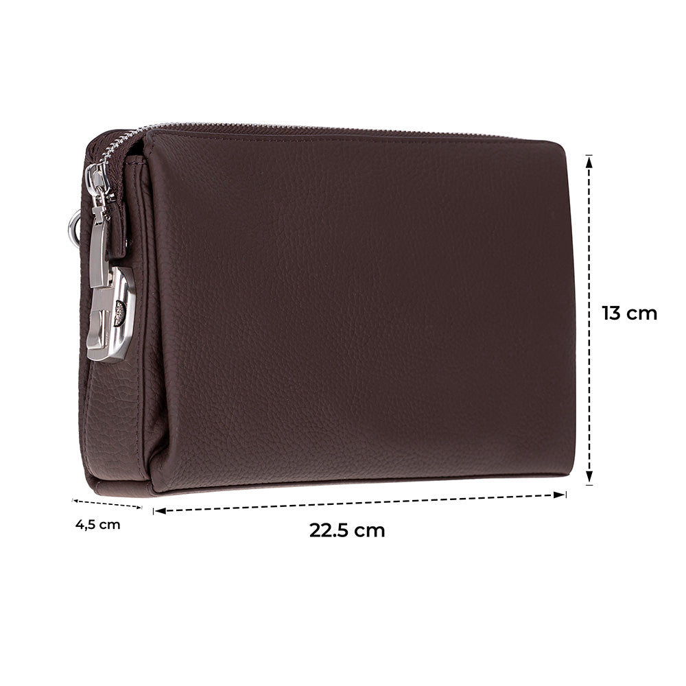 Lupus Leather Clutch Bag