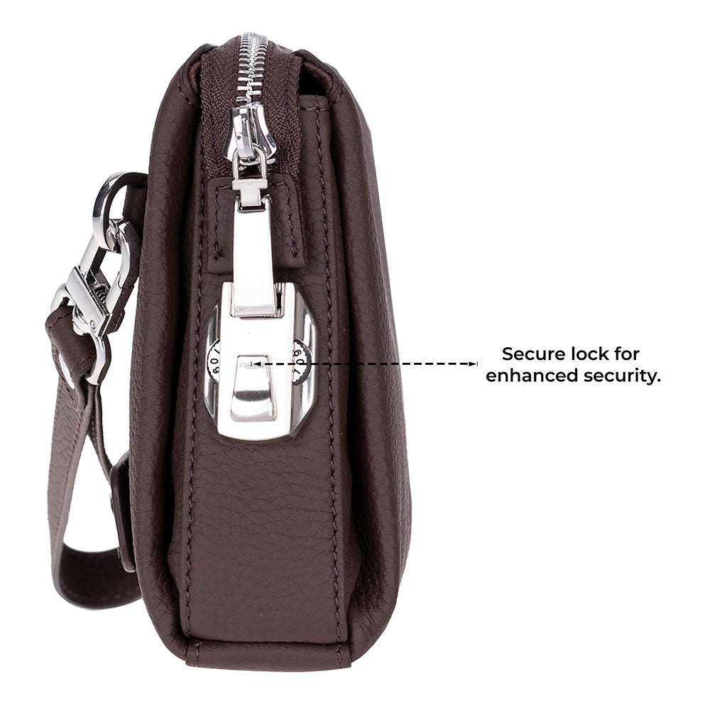 Lupus Leather Clutch Bag