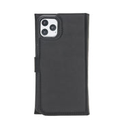 Weihnachtsmann iPhone 11 Pro Max Leder-Hülle mit abnehmbarem Brieftaschenmotiv