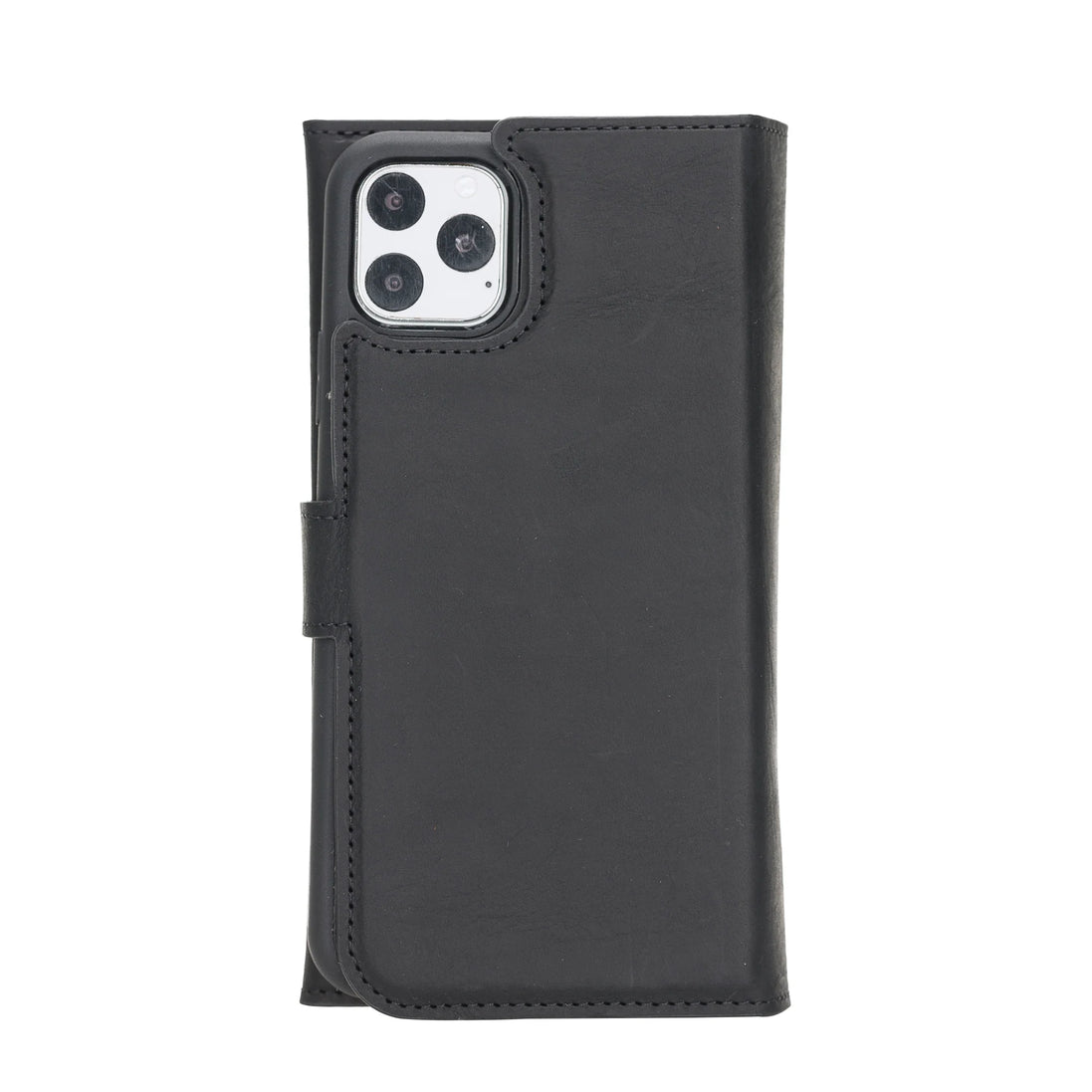 Weihnachtsmann iPhone 11 Pro Max Leder-Hülle mit abnehmbarem Brieftaschenmotiv
