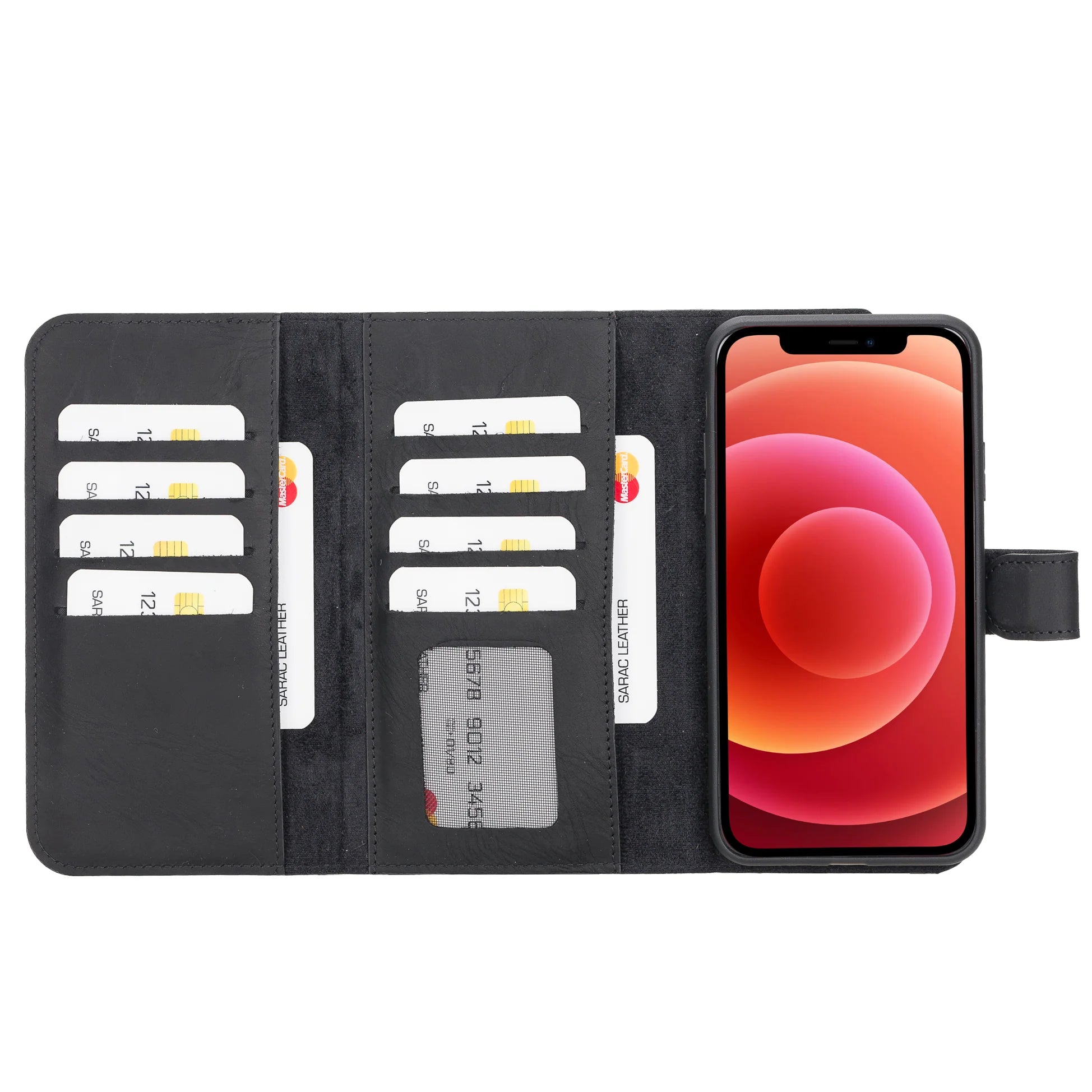 Santa I Phone 11 Pro Max Leather Detachable Wallet Case