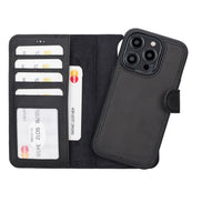 Liluri I Phone 14 Pro Detachable Leather Wallet Case