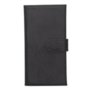 Weihnachtsmann iPhone 14 Plus Leder-Brieftaschenhülle mit abnehmbarem Verschluss