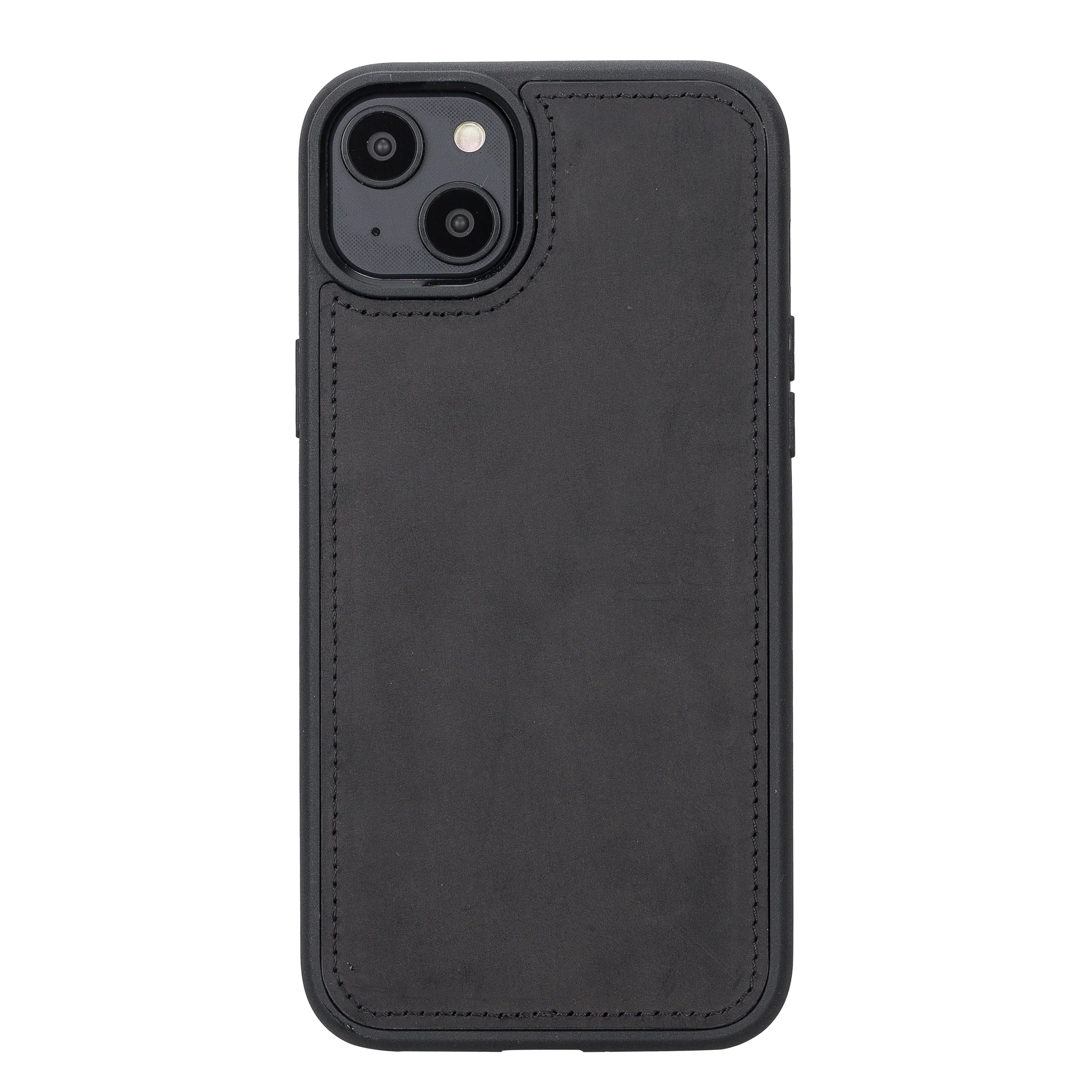 Weihnachtsmann iPhone 14 Plus Leder-Brieftaschenhülle mit abnehmbarem Verschluss