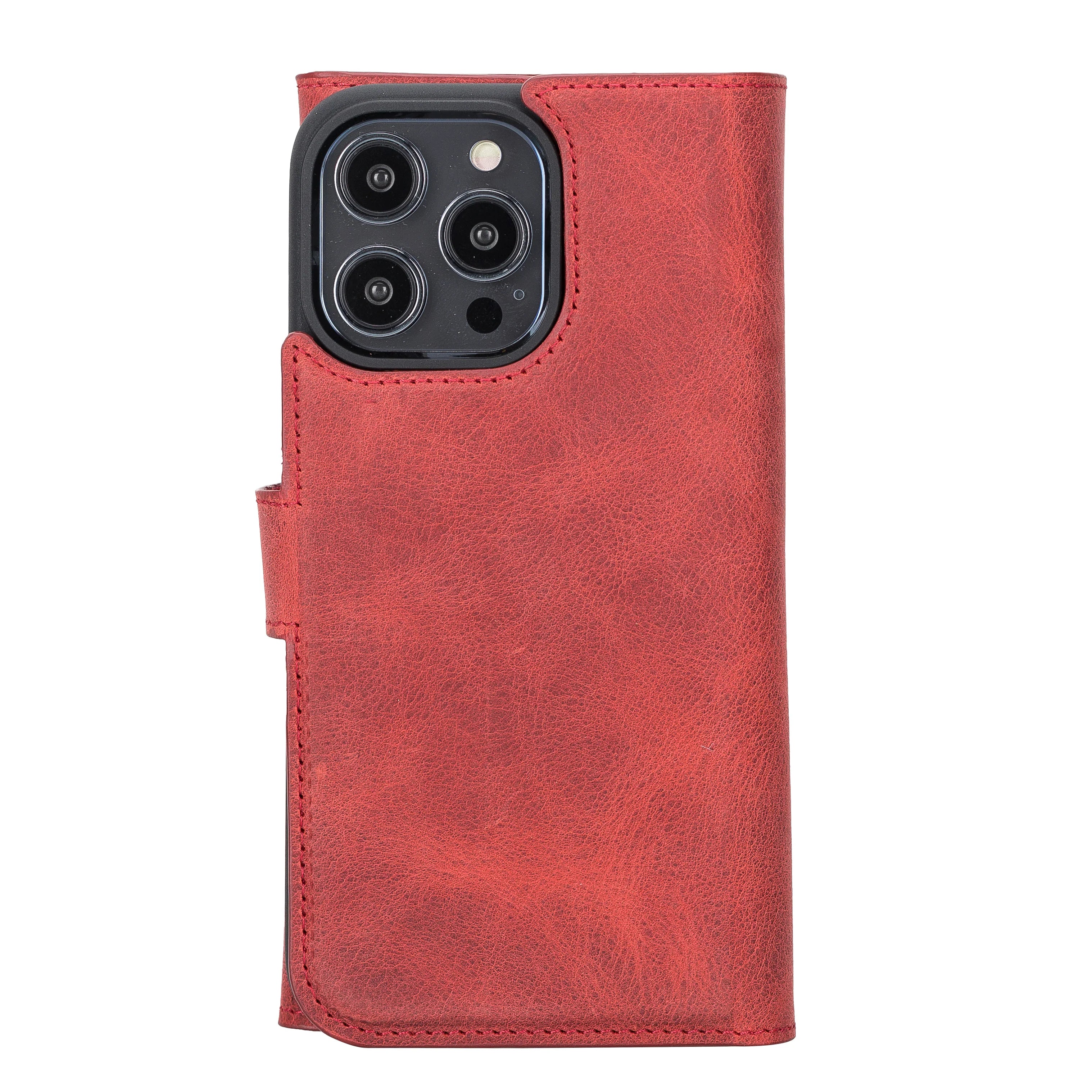 Santa I Phone 14 Pro Max Leather Detachable Wallet Case