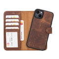 Liluri iPhone 14 Plus abnehmbare Leder-Brieftaschenhülle