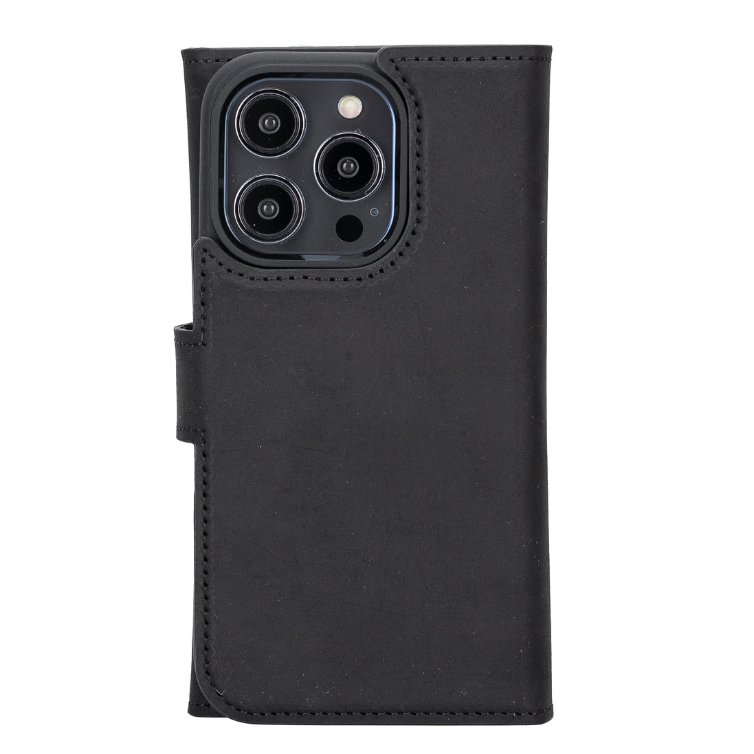 Weihnachtsmann iPhone 14 Pro Leder-Abnehmbare Brieftaschenhülle