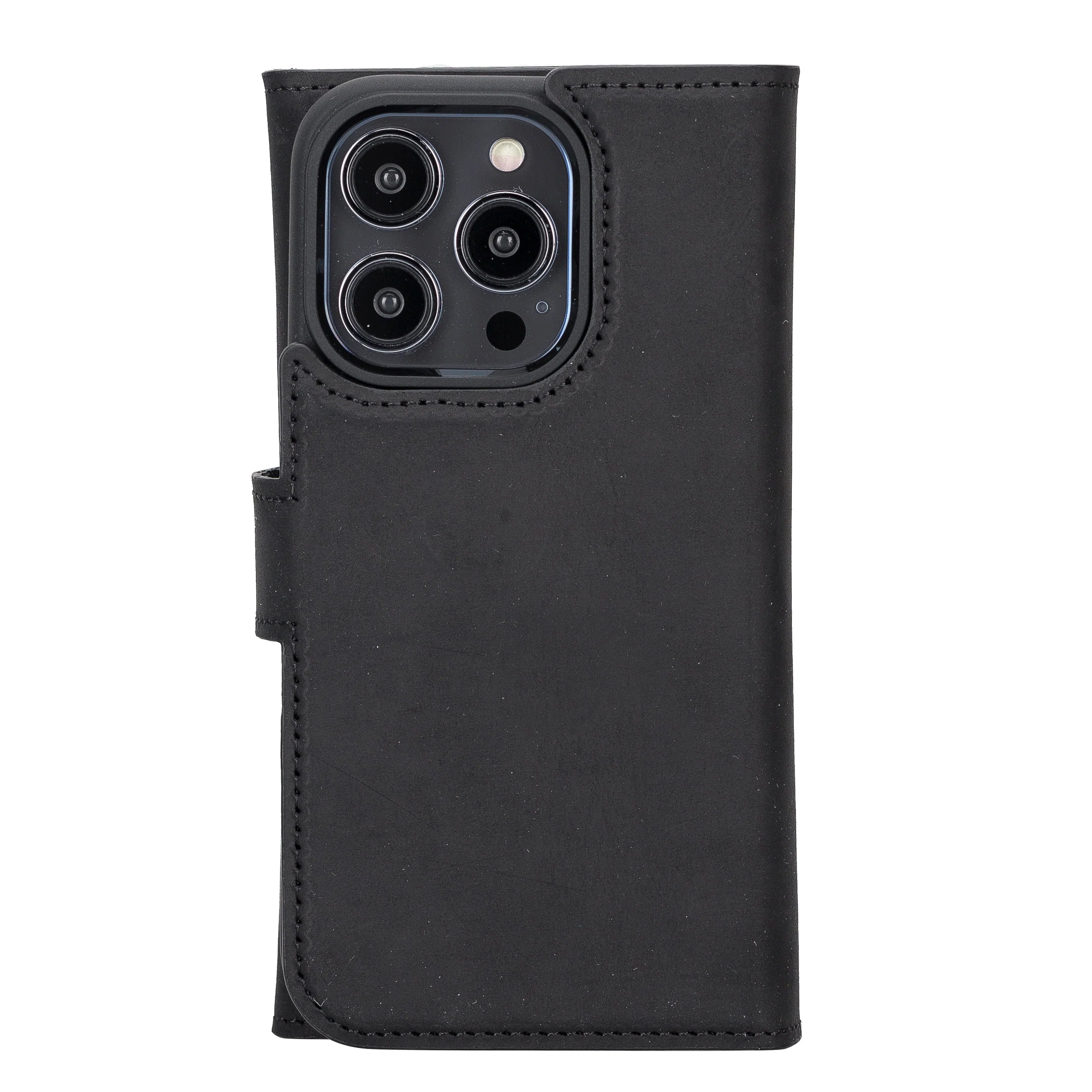 Weihnachtsmann iPhone 14 Pro Leder-Abnehmbare Brieftaschenhülle