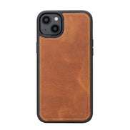 Weihnachtsmann iPhone 14 Plus Leder-Brieftaschenhülle mit abnehmbarem Verschluss