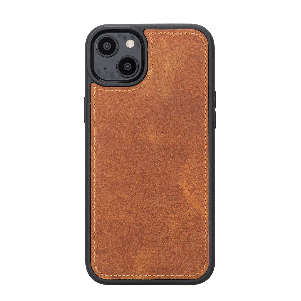 Weihnachtsmann iPhone 14 Plus Leder-Brieftaschenhülle mit abnehmbarem Verschluss