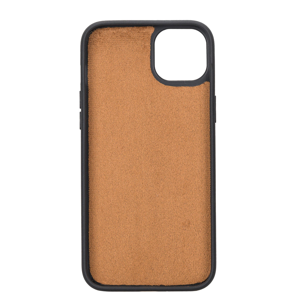 Weihnachtsmann iPhone 14 Plus Leder-Brieftaschenhülle mit abnehmbarem Verschluss