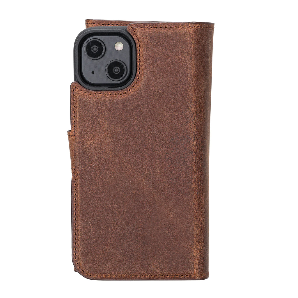 Santa I Phone 14 Leather Detachable Wallet Case