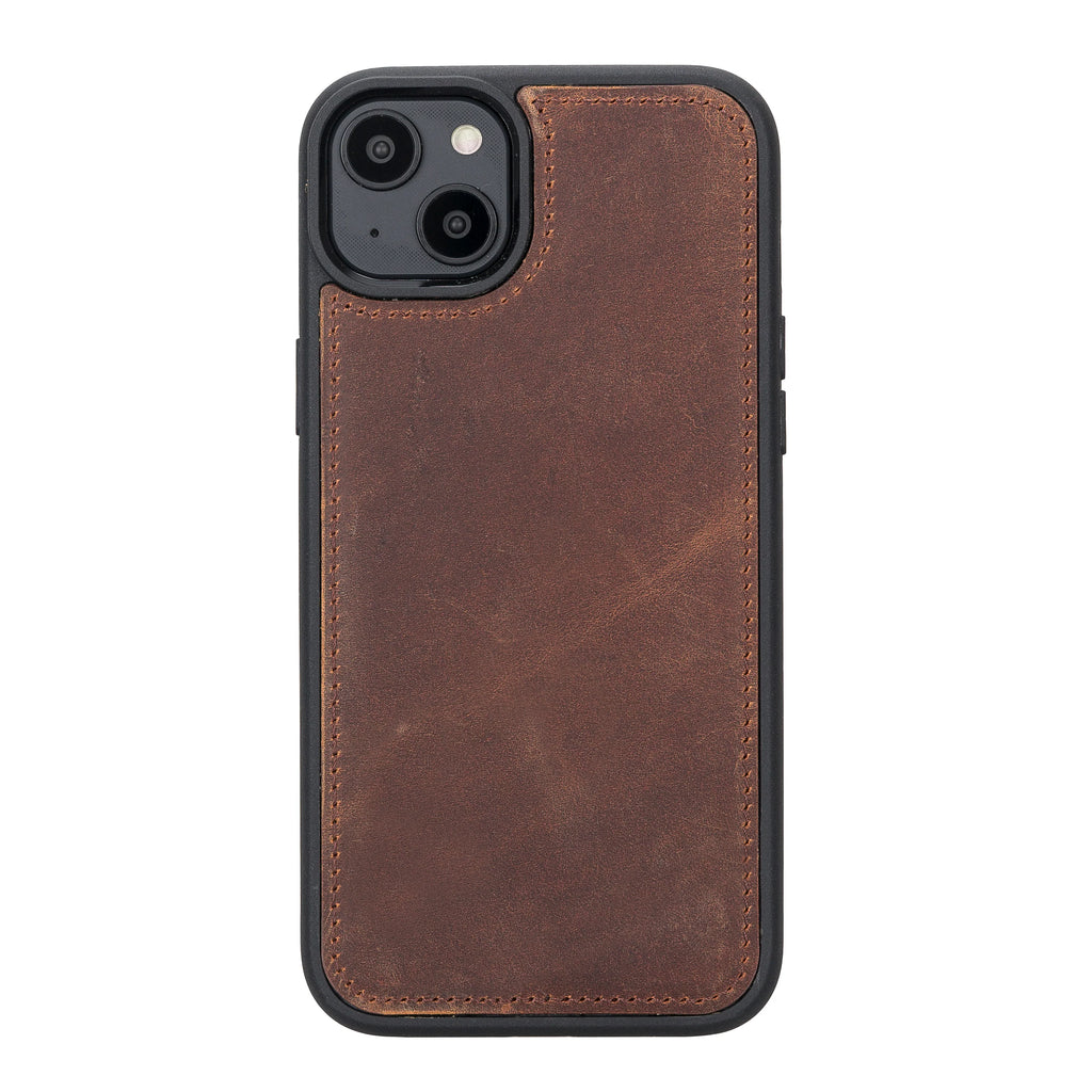 Weihnachtsmann iPhone 14 Plus Leder-Brieftaschenhülle mit abnehmbarem Verschluss