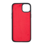 Weihnachtsmann iPhone 14 Plus Leder-Brieftaschenhülle mit abnehmbarem Verschluss