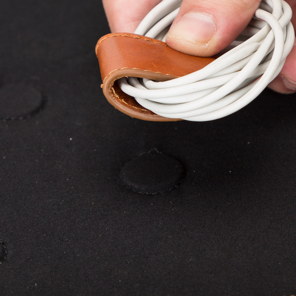 Reisekabelorganizer aus Leder