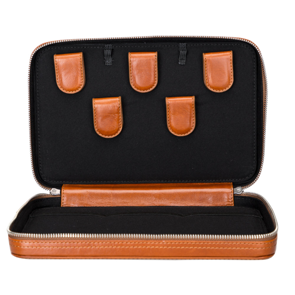 Reisekabelorganizer aus Leder