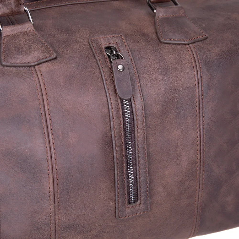 Dolly Handcrafted Leather Duffle Bag | Full Grain Leather Weekender Travel Bag