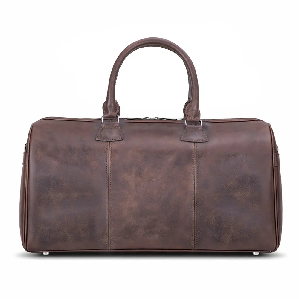 Dolly Handcrafted Leather Duffle Bag | Full Grain Leather Weekender Travel Bag