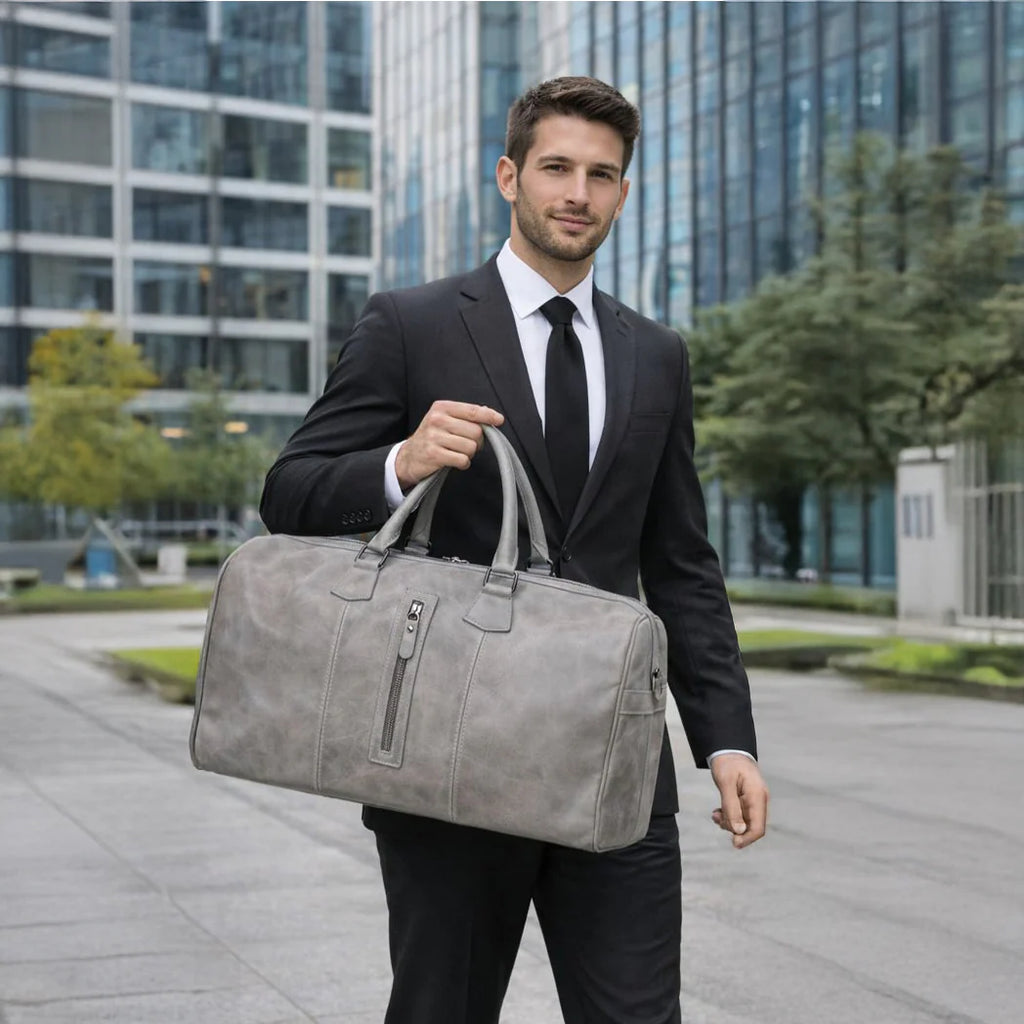 Dolly Handcrafted Leather Duffle Bag | Full Grain Leather Weekender Travel Bag