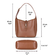 Azura Damen-Ledertasche