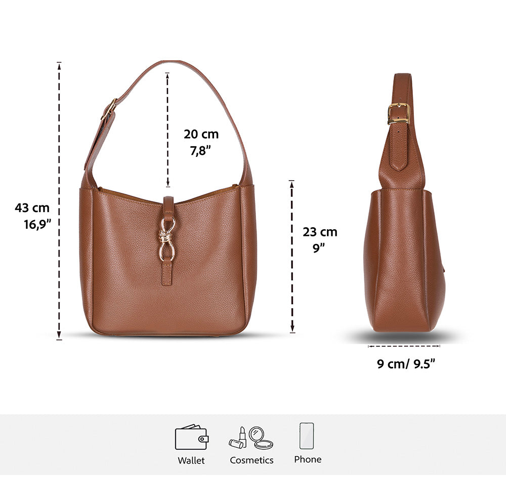 Azura Damen-Ledertasche