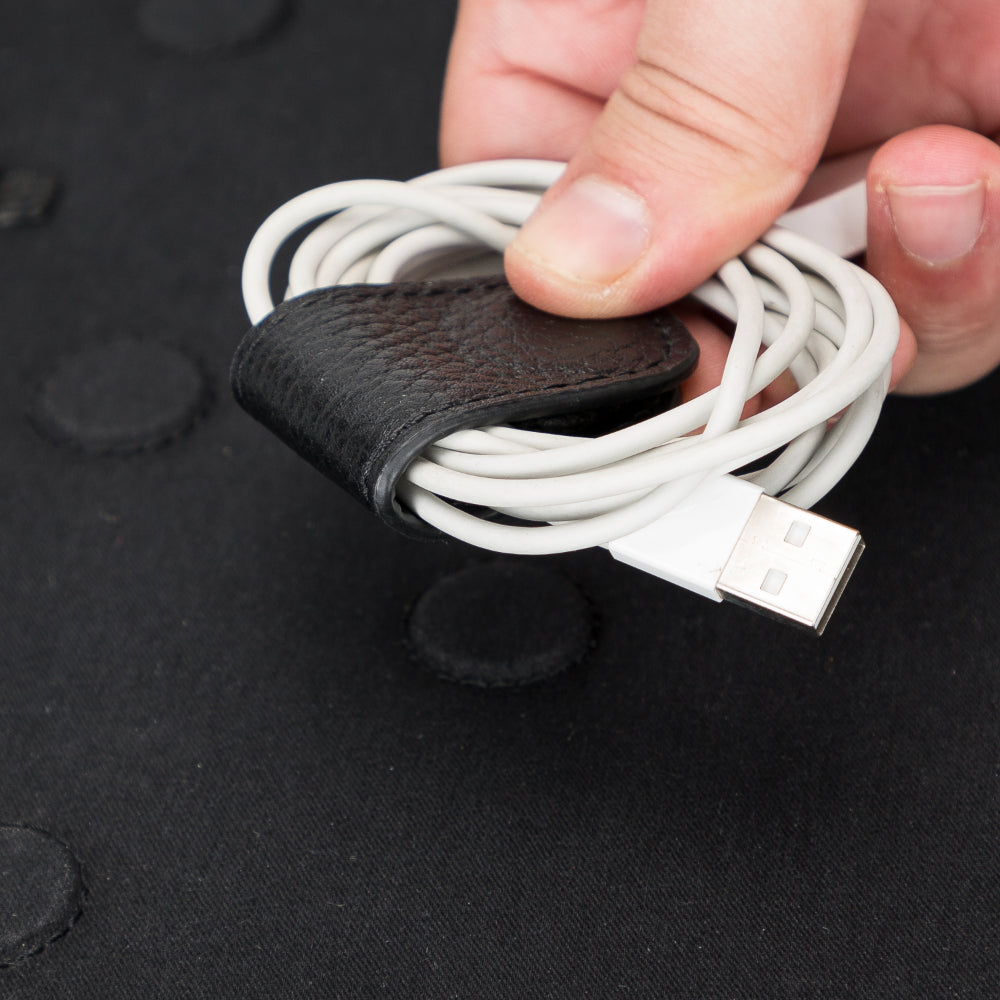 Reisekabelorganizer aus Leder