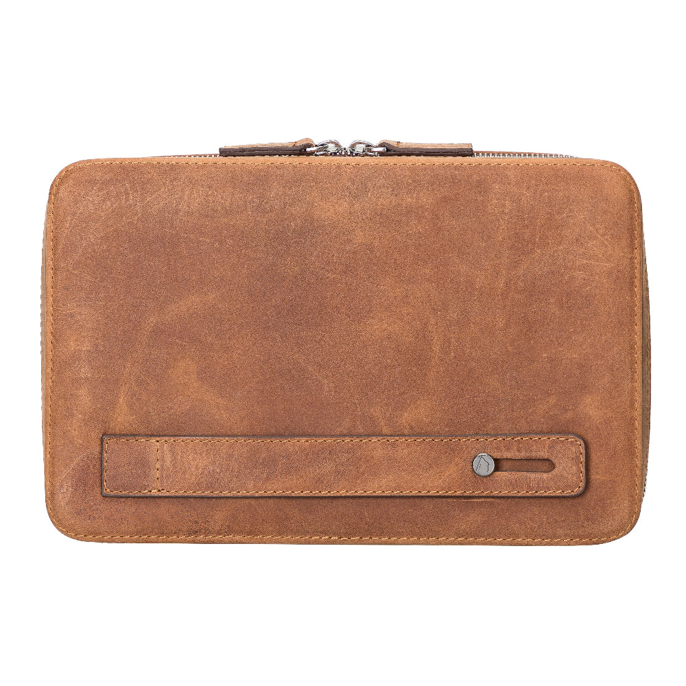 Reisekabelorganizer aus Leder
