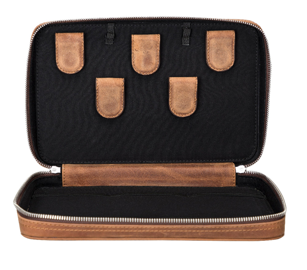 Reisekabelorganizer aus Leder