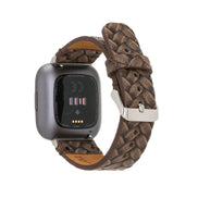 Klassisches Lederarmband für Fitbit Versa