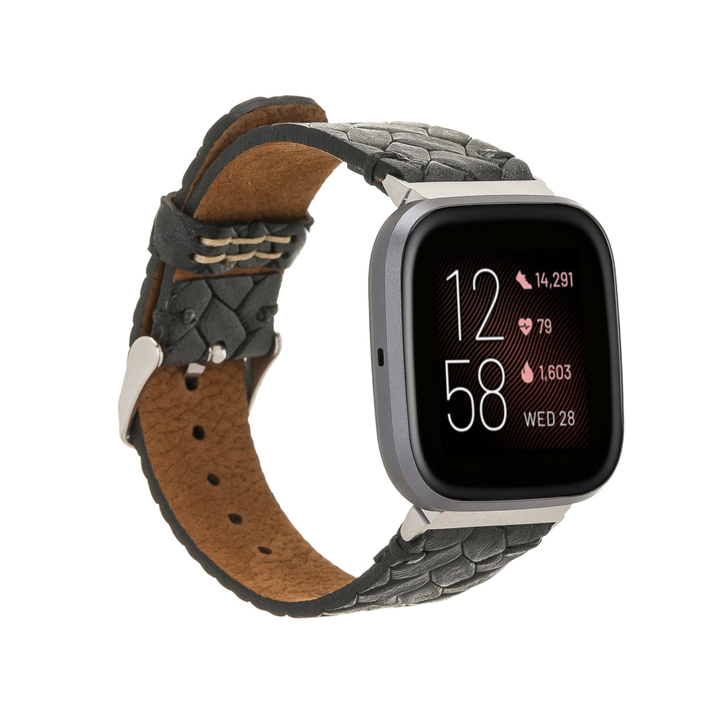 Classic Leather Fitbit Versa Watch Band