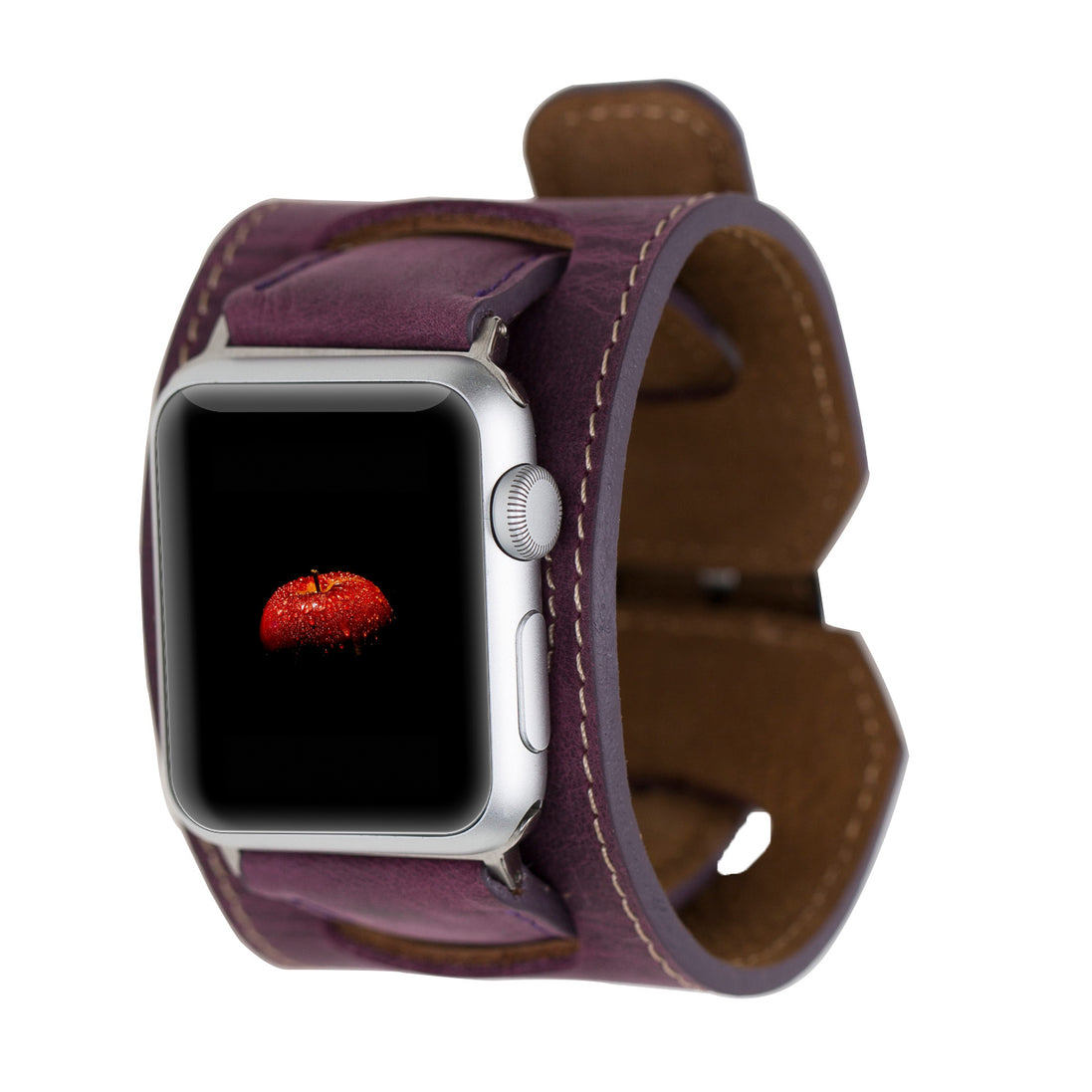 Manschettenleder-Apple-Watch-Armband