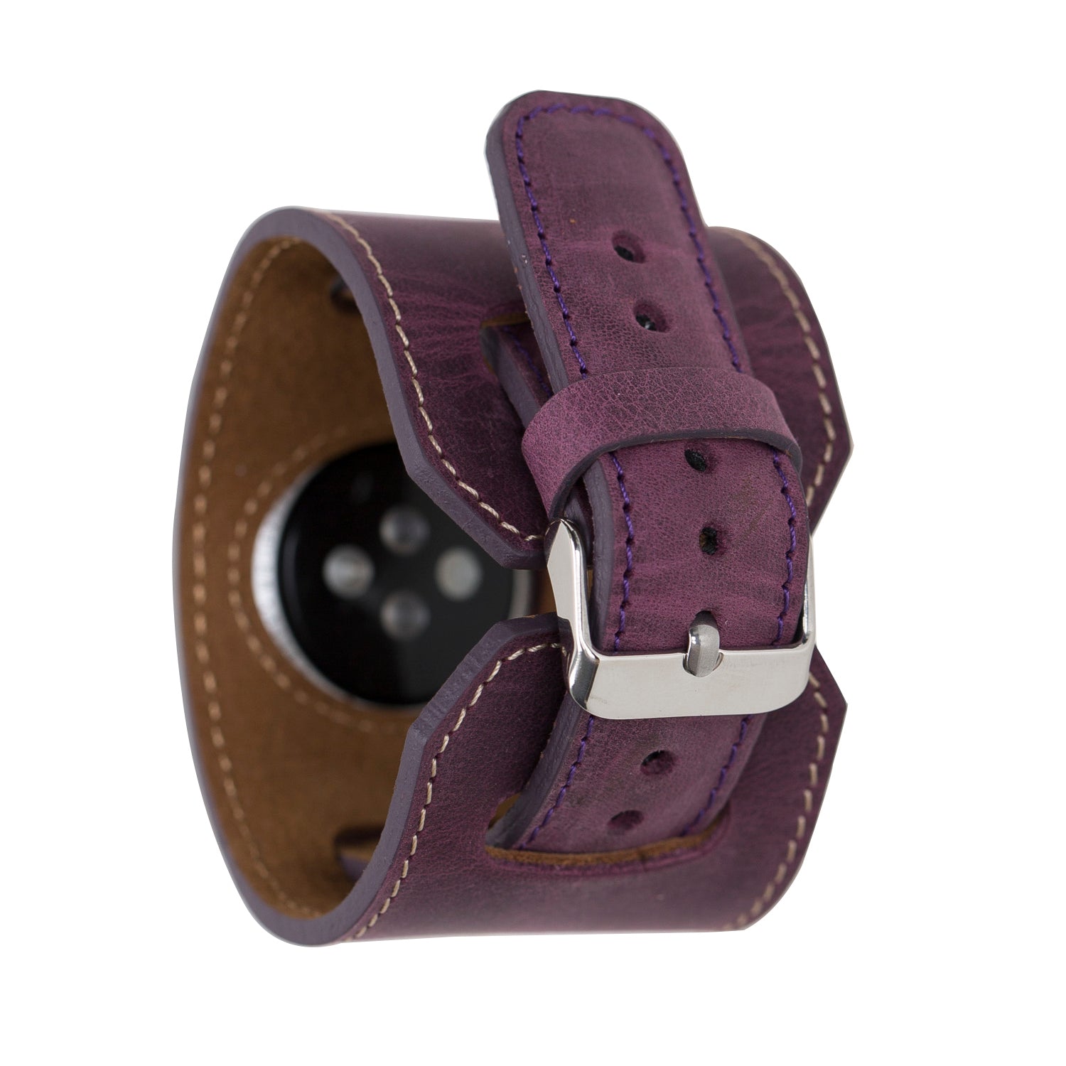 Manschettenleder-Apple-Watch-Armband