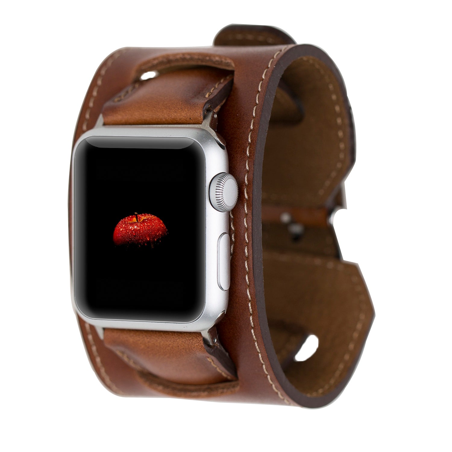 Manschettenleder-Apple-Watch-Armband