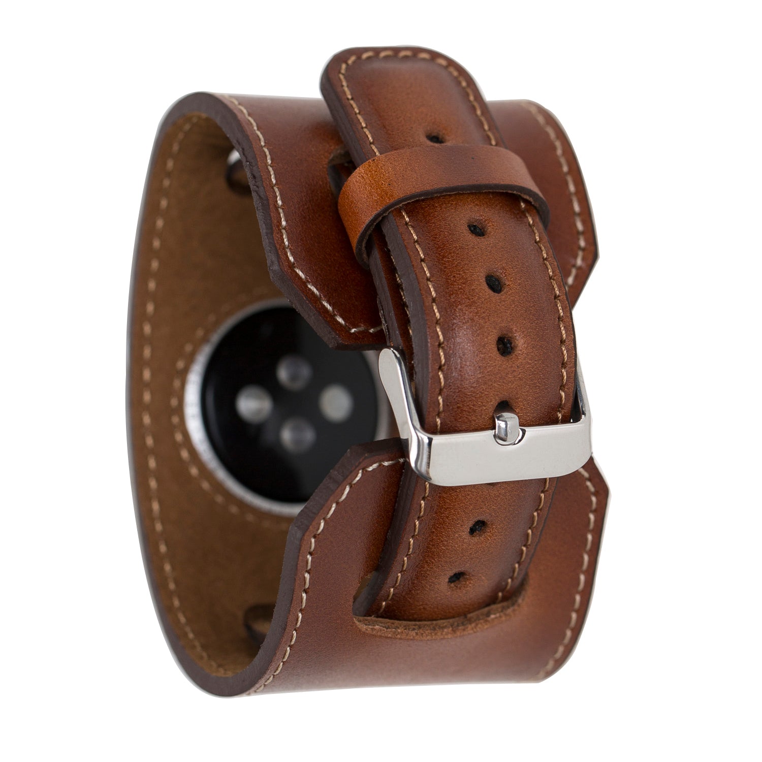 Manschettenleder-Apple-Watch-Armband