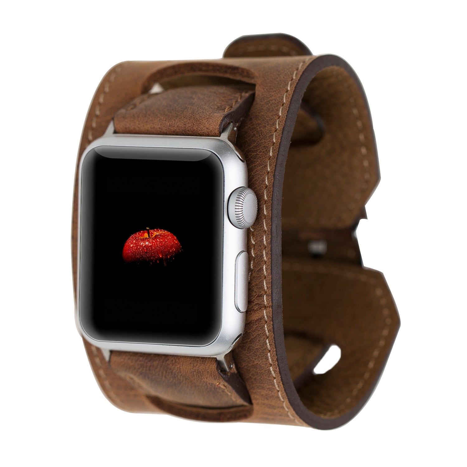Manschettenleder-Apple-Watch-Armband