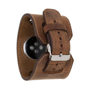 Manschettenleder-Apple-Watch-Armband