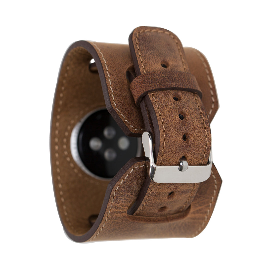 Manschettenleder-Apple-Watch-Armband